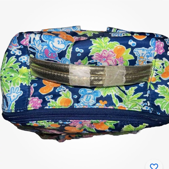 NWT Disney x Lilly Pulitzer Mickey and Minnie Mouse cinderella castle backpack - Picture 9 of 15